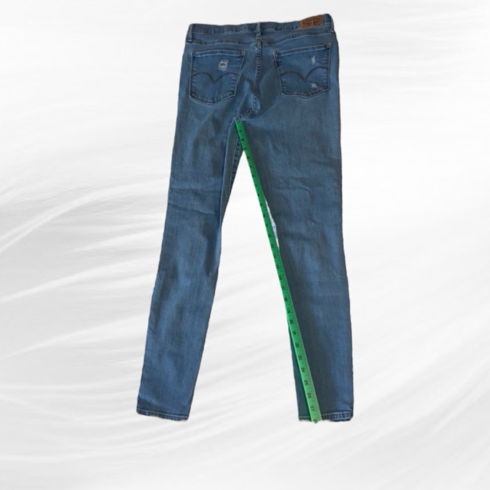 EUC Womens Levi 720 Light Wash High Rise Super Skinny Distressed Jeans S… - Picture 3 of 6